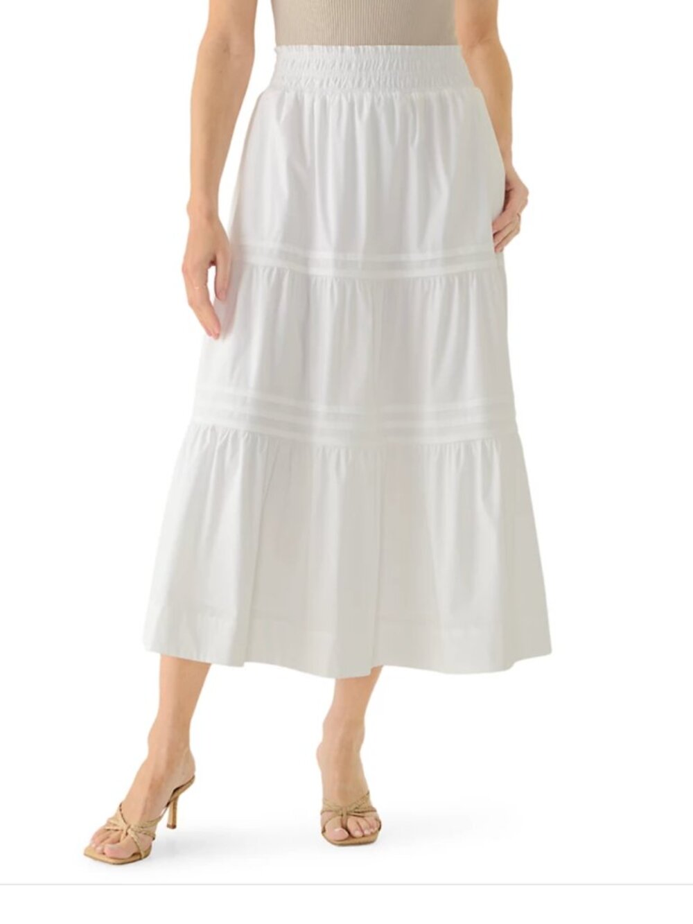 NWT Philosophy Pull-on Tiered Midi Skirt Size 1X